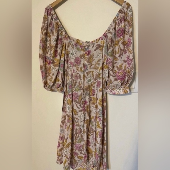 🌸NWT Topshop Summer Floral Keyhole Midi Dress Size 4P Sku#91 - Picture 4 of 6